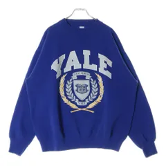 CHAMPION (チャンピオン) 80s YALE LUX ET VERITAS イエール カレッジロゴ トリコタグ スウェット トレーナー ブルー
