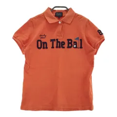 サイズ：1 PEARLY GATES パーリーゲイツ  半袖ポロシャツ ニコちゃん  オレンジ系 [240001813195]# ゴルフウェア レディース ストスト