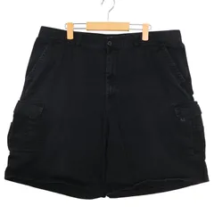 ディッキーズ チノカーゴショーツ チノパン カーゴパンツ メンズW40サイズ 古着 黒 ブラック系 pc-0470