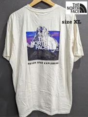 新入荷!!【日本未発売】 THE NORTH FACE ノースフェイス Tシャツ オフホワイト XL(size)