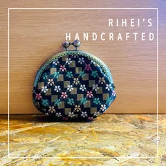 30 金蘭　和柄のがま口ポーチ