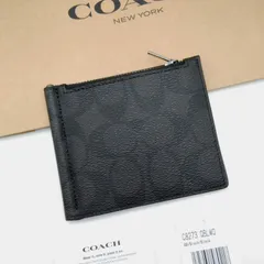 値下げ⭕️ コーチ マネークリップ COACH ガンメタル ブラック レザー 高評価なギフト ✨新品未使用✨【COACH】コーチ マネークリップ