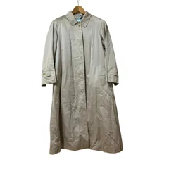 Z1530 Burberrys’ バーバリーズ トレンチコート ステンカラーコート ベージュ チェック裏地 ヴィンテージ メンズ 11AR M〜L相当