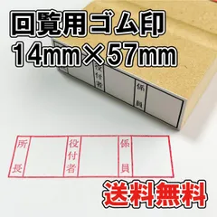 【オーダーゴム印】回覧用枠ゴム印　14ｍｍ×57ｍｍ