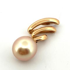 【鑑定済み】正規品 TASAKI タサキ 田崎 ネックレス トップのみ  K18YG  パール 真珠 スクリブルモチーフ ブランドジュエリー
