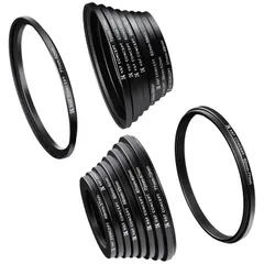 K&F 컨셉 스텝업 링+스텝다운 링 18피스 세트 37-49mm 49mm 49-52mm 52-55mm 55-58mm 58-62mm 62-67mm 67-72mm 72-77mm 77-82mm 9시트 49-37mm 52-4...