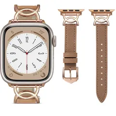 Apple Watch バンド 本革 レディース Apple watch Series11/10/9/ コンパチブル 8/7/6/5/4/3/2/1/SE レザー交換ベルト 柔らかい おしゃれ 可愛い アップルウォッチ バンド 女性専用 38mm Youmai