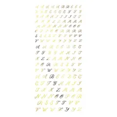 【平日13時までに決済完了で当日出荷】【郵便発送】TSUMEKIRA(ツメキラ) ネイルシール アルファベット ゴールド SG-ALP-102