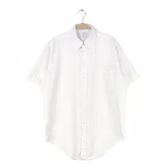 70s ブルックスブラザーズ USA製 6ボタン オックスフォードシャツ 半袖ボタンダウンシャツ BROOKSWEAVE メンズL相当 CB1325