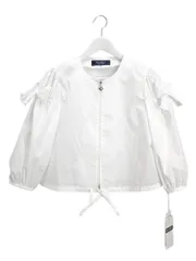 エムズグレイシー M'S GRACY リボン ブルゾン 38 ホワイト 白 Ribboned Blouson アウター 上着のサムネイル