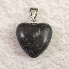 H&E社 マスターシャーマナイト 15mmハート ペンダントトップ  証明書付 2.3g 【榎本通商90996】