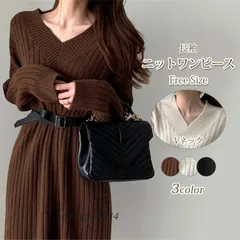 ニットワンピース ロングワンピース レディース 秋冬 きれいめ 長袖 セクシー Vネック オフィス ニット ミディアム丈 おしゃれ ひざ丈 ant4y363344