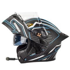 バイクヘルメット システムヘルメット ブルートゥース付き 内蔵Bluetooth付き フルフェイスヘルメット 男女兼用