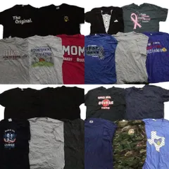 古着卸 まとめ売り カラーMix プリント 半袖Tシャツ 20枚セット (メンズ XL ) ディッキーズ カモ柄 ヘインズ  中古 古着 MZ6107