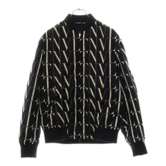 VALENTINO スタッズ付き ブラックスタジャン　テディジャケット　44 VALENTINO スタッズ付き ブラックスタジャン テディジャケット