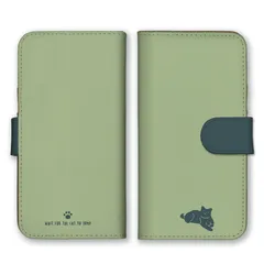 iPhone14Pro ケース 手帳型 アイフォン14 プロ スマホケース 携帯ケース 猫 ねこ ネコ シンプル かわいい ベルト バイカラー 大人女子 大人可愛い ブルー ネイビー カラー08