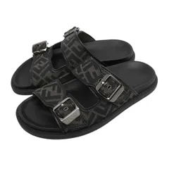 FENDI メンズ　Flow バックルストラップ サンダル　グリーン Men's Designer Slides & Sandals | FENDI HK