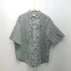 ◇ u.s.polo assn. ギンガムチェック フロントボタン 刺<!-利用不可文字-!>ロゴ 前開き 半袖 シャツ サイズ<!-利用不可文字-!> ブラック メンズ E  【1310050040659】