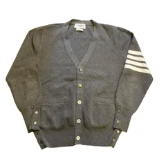 トムブラウン　4BARアランケーブル モヘア プルオーバー　ニット　セーター Thom Browne ニット フォーバー カーディガン ライトグレー