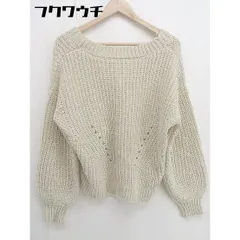 ■ SENSE OF PLACE by URBAN RESEARCH 長袖 ニット カーディガン サイズF ベージュ系 レディース  【1109140006916】
