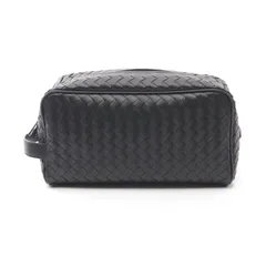 ボッテガヴェネタ BOTTEGA VENETA セカンドバッグ クラッチバッグ イントレチャート 244706-V47W11275 ブラック レザー クラッチバッグ メンズ 新品