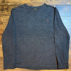 Polo Ralph Lauren ロンT ポケット付き ダークグレー Size L