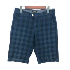 BURBERRY BLACK LABEL バーバリーブラックレーベル ハーフパンツ サイズ:73 チェック    ネイビー メンズ / 241007002431