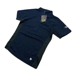 マウンテンハードウェア ネイビー 未使用 タグ付き ネイビー レディース 半袖 ハーフジップ シャツ インナー  MOUNTAIN HARDWEAR ●DG329