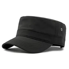 [motayu18] しっかりフィット 防水 キャップ メンズ アウトドア ワークキャップ 軽量 オールシーズン フリーサイズ 帽子 通気性 釣り ゴルフ キャンプ メッシュ素材 (ブラック) [ブラック] [Free Size]