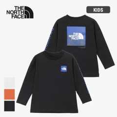 ザ・ノース・フェイス THE NORTH FACE キッズ 長袖 tシャツ ロンt トドラーロングスリーブスリーブグラフィックティー NTT32537 T L/S SV GRAPH T 女の子 男の子 男女兼用 オレンジ ブラック ホワイト オーガニックコット
