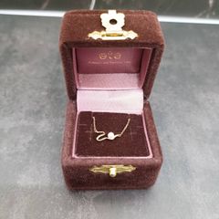 ete K10 ダイヤモンドネックレス0.01ct ジュエリーボックス付き - メルカリ