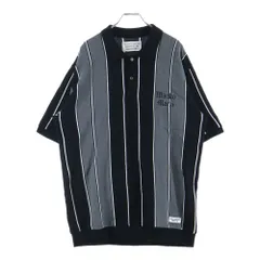2025年最新】WACKO MARIA STRIPED JACQUARD KNIT POLO SHIRTの人気