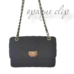 opaque clip バッグ ショルダーバッグ チェーン ブラック??? Y