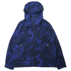 THE NORTH FACE ノベルティ コンパクト ジャケット L ブルー ナイロン カモフラ 撥水加工 Novelty Compact Jacket NP71535