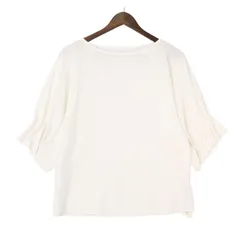 未使用★ A DAY IN THE LIFE ユナイテッドアローズ 春夏 ブラウス プルオーバー Sz.FREE レディース 白