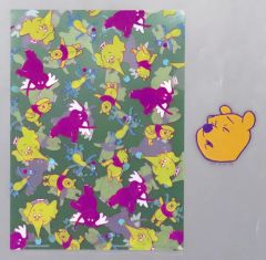[중고] 클리어 파일 집합 (총 무늬) / A4 클리어 파일 + 스티커 세트 문구 어소트 [이치 반 쿠지 쿠마노 푸씨 Colorful Dreams] G상