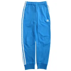 美品 adidas アディダス SST TRACK PANTS SST トラックパンツ ジャージ スリム ジョガー ロゴ DZ4635 サイズS ターコイズブルー メンズ 古着 中古 USED