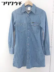 ◇ Lee リー×CIAOPANIC チャオパニック ロゴ 長袖 膝丈 ワンピース サイズS ネイビー レディース  【中古】 【1106250007260】のサムネイル