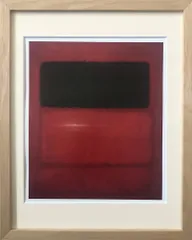 絵画 マーク・ロスコ Black over Reds 抽象画 額付き アート インテリア ギフト リビング 玄関 廊下 寝室 壁飾り プレゼント 部屋に飾る アートフレーム オフィス モデルルーム 会議室 応接室 Mサイズ おしゃれ 壁掛け 絵