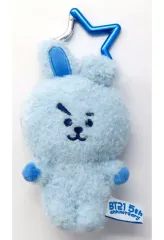 【中古】キーホルダー COOKY(ジョングク) BT21 5周年記念 レインボーカラーマスコット ブルー 「BT21 5th Anniversary Fair -by VILLAGE VANGUARD-」