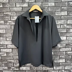 【新品　未使用　タグ付き】　【MinoriTY/マイノリティ】　2025新作　スキッパールーズシルエット半袖シャツ　メンズ　トップス　シャツ　ワイシャツ　半袖　チャコール　Lのサムネイル