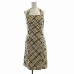 バーバリーブルーレーベル BURBERRY BLUE LABEL ワンピース ひざ丈 ノースリーブ ノバチェック リボン 38 マルチカラー FM527-276-43 /RO