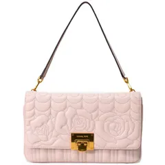 マイケルコース バッグ MICHAEL KORS レザー キルティング 刺繍 花柄 フラワー フローラル 2way ショルダー クラッチ バッグ ライトピンク 35H8AVAC3T