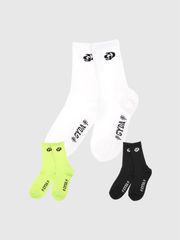【ネコポス送料無料】GYDA ジェイダ 靴下 レディース 黒 白 クルーソックス 可愛い おロゴ 文字 GD SOX ソックス ロゴ GYDAロゴ 人気 定番 ジャカード 072531066001