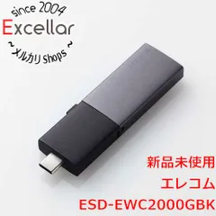 [bn:4] ELECOM　外付けポータブルSSD ESD-EWC2000GBK　ブラック　2TBのサムネイル