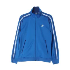 L adidas(アディダス) 青 スーパースター ジャージ ジップアップジャケット トラックトップス
