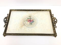 イギリス プチポワン ドレッシングトレイ アンティーク　現地購入品 ポートベロー