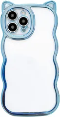 【LuceTerra】iPhone14promax クリアケース 猫耳 スマホケ