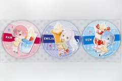 【中古】バッジ・ピンズ エミリア＆レム＆ラム 缶バッジ3個セット 「Re：ゼロから始める異世界生活」 Loppi限定