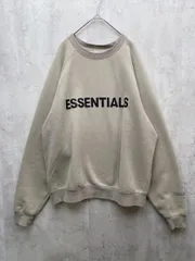 FEAR OF GOD ESSENTIALS フィアオブゴッド エッセンシャルズ ラバーロゴ スウェット sizeM/ベージュ ■◇◎メンズのサムネイル